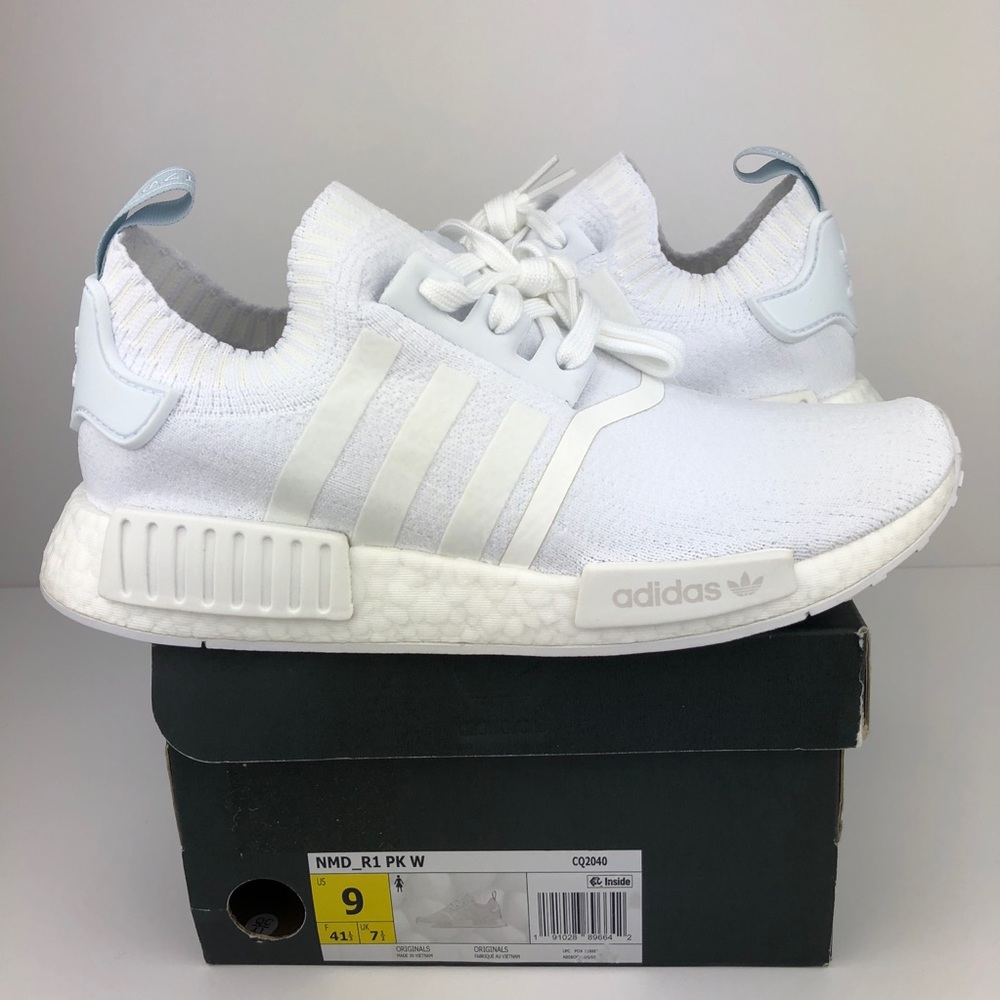Adidas nmd r1 pk size 9 women’s w white